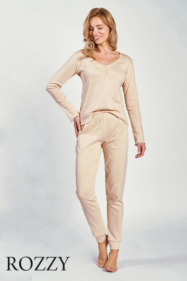 Пижама хлопковая Taro Vicky 3252 песочный