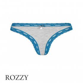 Трусы стринги Like It 6016102 серый/синий (deep aqua)