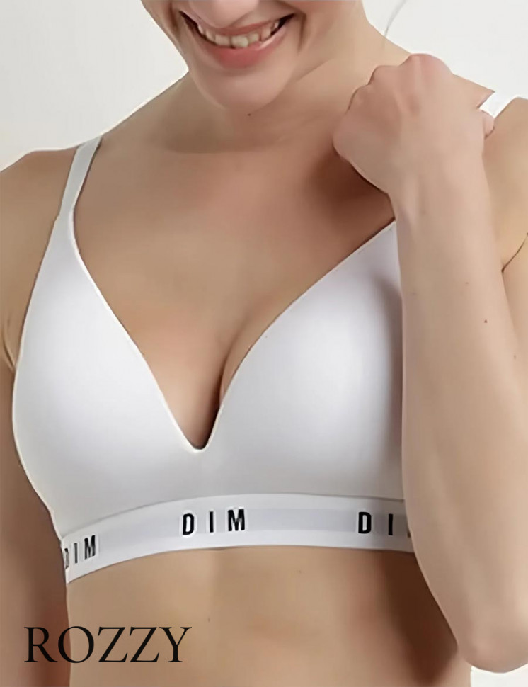 Бюстгальтер без косточек DIM Originals 0CIG белый