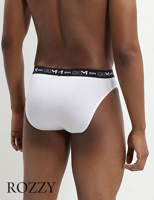 Трусы слипы мужские DIM 6595/2 черный/белый (уп.2шт.)