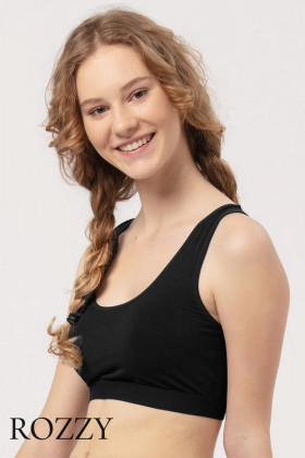 Топ хлопковый Key LBT 005 черный