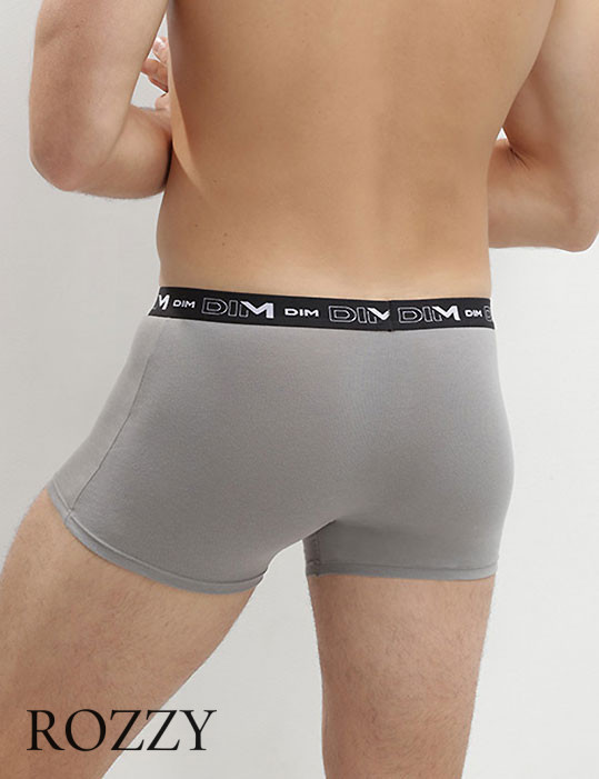 Трусы шорты мужские DIM 6596/3 белый/серый/черный (уп.3шт.)