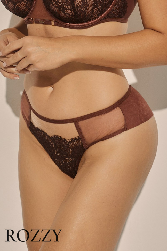 Трусы бразильяна Kinga Praline B-1136/2 шоколадный