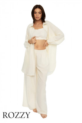 Рубашка пляжная Esotiq Soley 41880 молочный