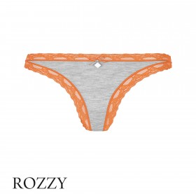 Трусы стринги Like It 6016102 серый/оранжевый (orange)