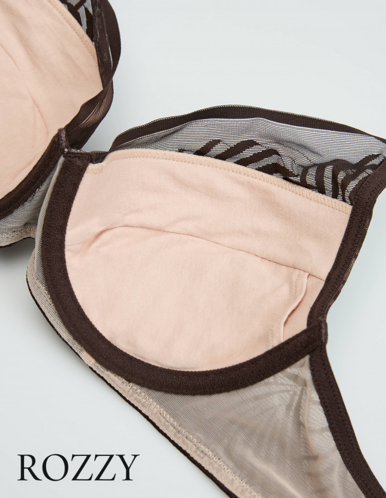 Бюстгальтер пуш-ап Esotiq Nacre/89X 43521 шоколадный