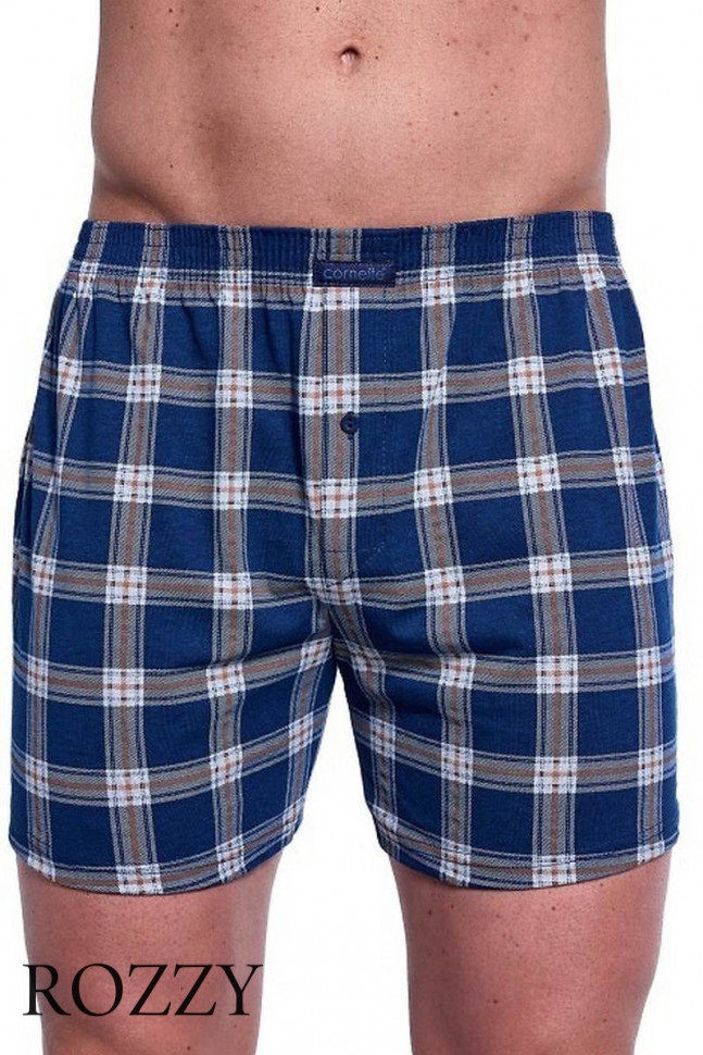 Трусы боксеры мужские Cornette 002/008-19 темно-синий/серый