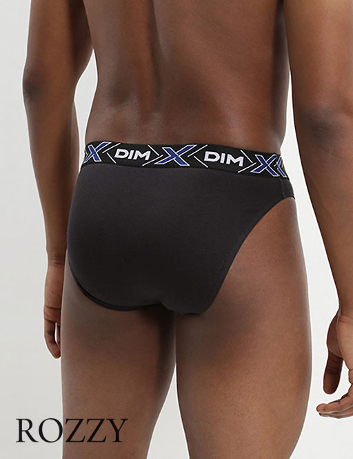 Трусы слипы мужские DIM 041A черный/черный (уп.2шт.)