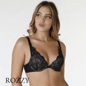 Бюстгальтер планж пуш-ап Wonderbra Rifined Glamour W0BHP черный
