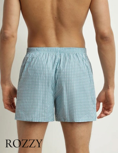 Трусы боксеры мужские DIM 0DI6 клетка/красный (уп.2шт.)