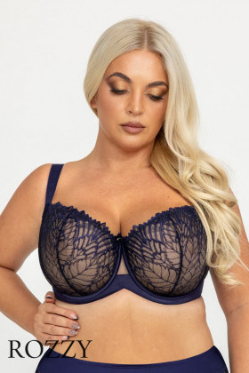 Бюстгальтер балконет Kris Line Moonlight темно-синий