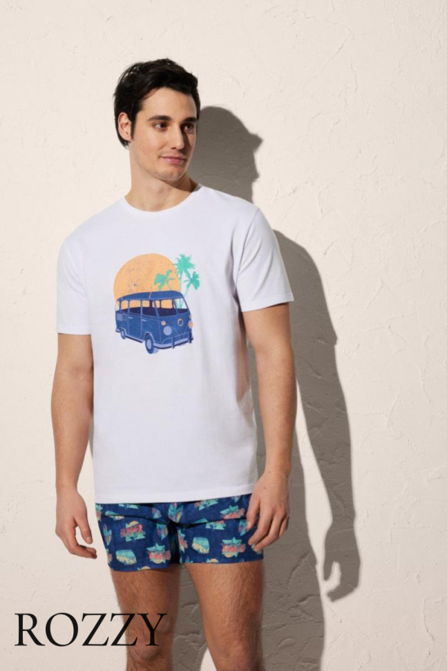 Футболка мужская хлопковая Ysabel Mora 90502 белый