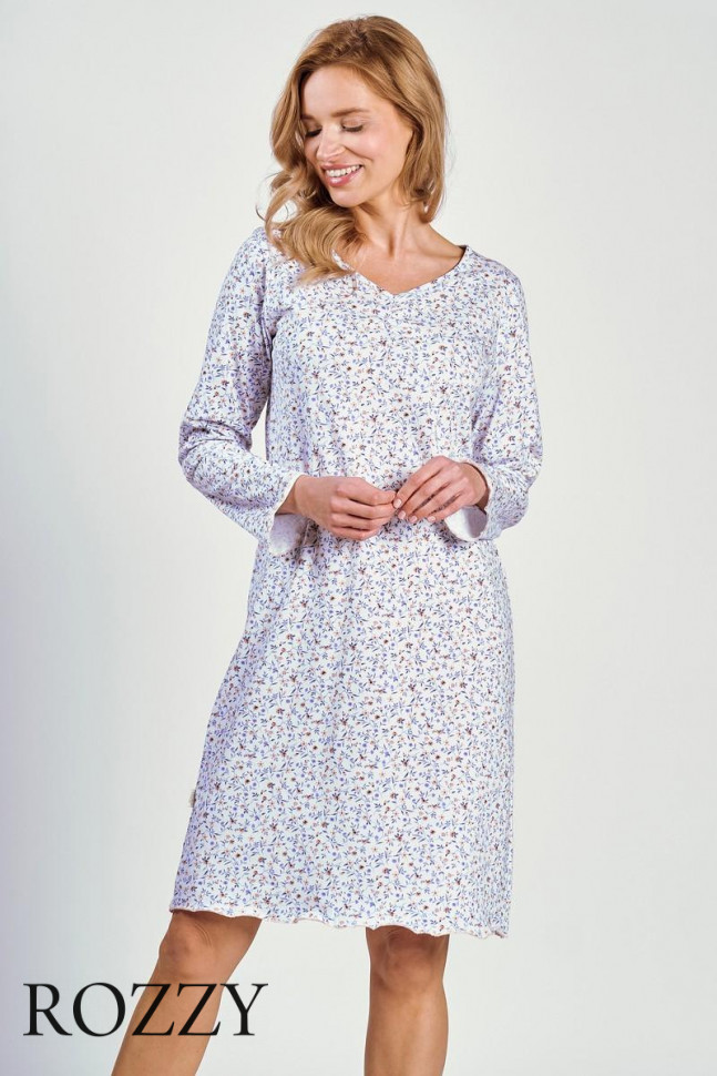 Сорочка хлопковая Taro Ariella 3241/3258 светло-голубой