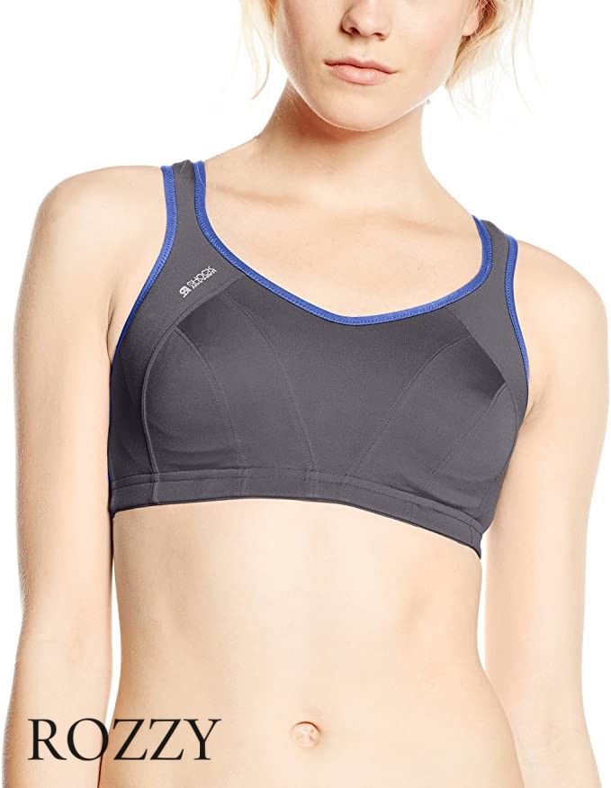 Бюстгальтер спортивный бескаркасный Shock Absorber S4490 серый