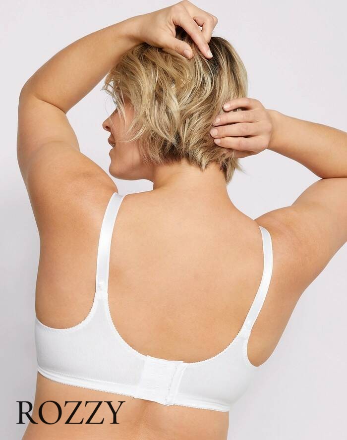 Бюстгальтер без косточек хлопковый Bali Double Support 3036 белый