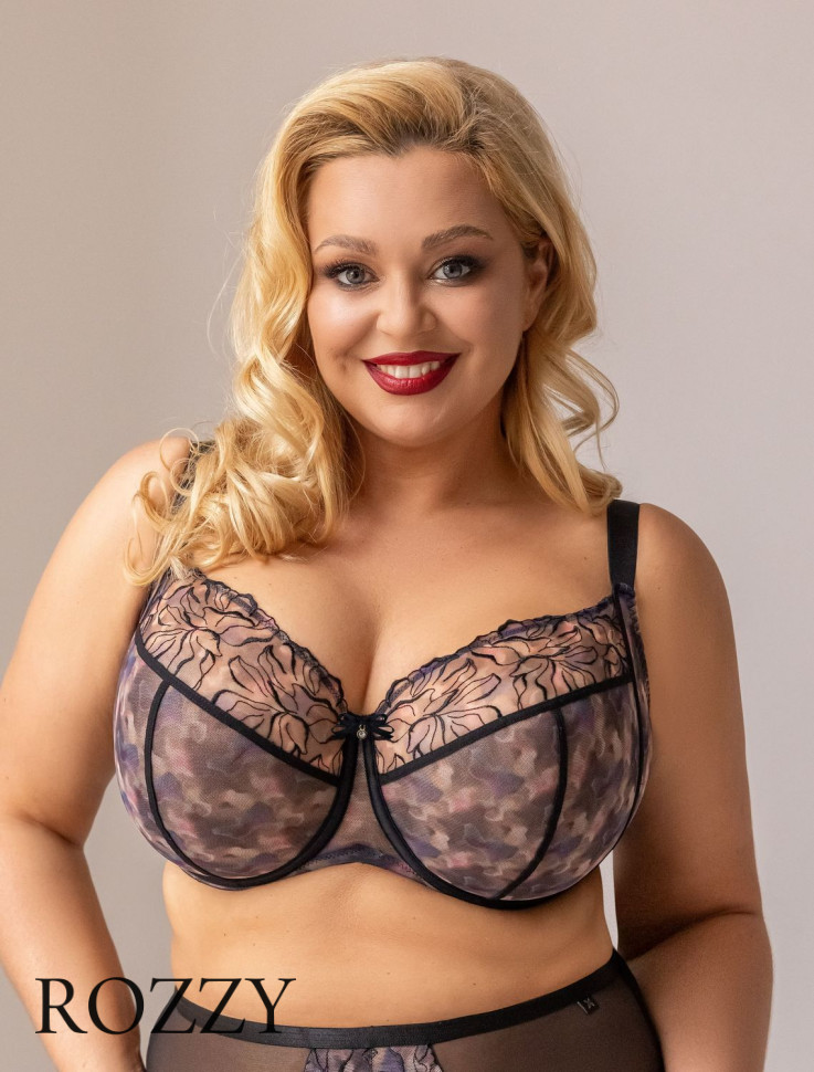 Бюстгальтер фулл-кап Kris Line Blurry черный/мультиколор