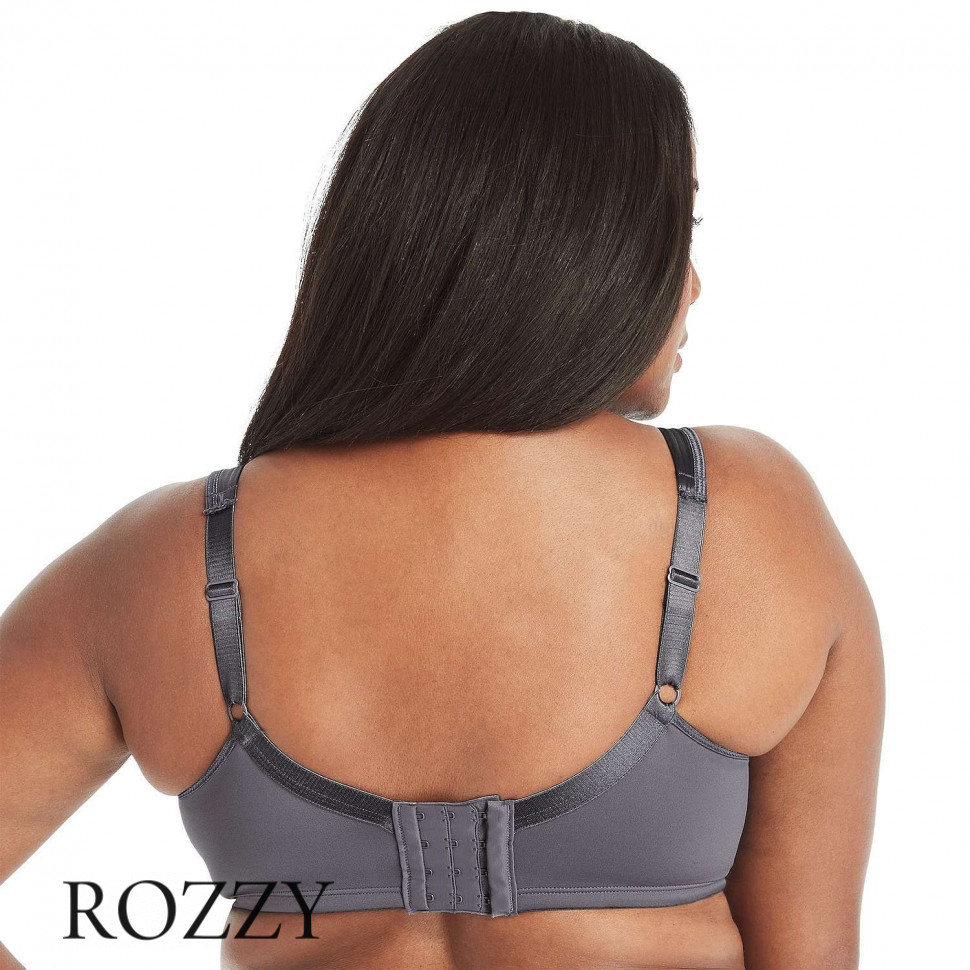 Бюстгальтер спортивный без косточек Playtex 4803 серо-голубой