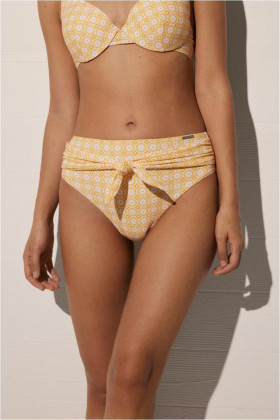 Трусы купальные Ysabel Mora 82434 желтый/белый