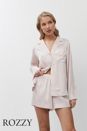 Пижама атласная Aruelle Gilian светло-розовый