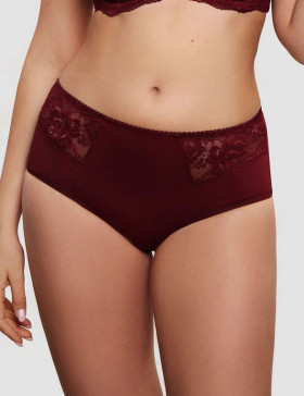 Трусы классика Senselle by Felina Summer Rose Lace 22018 бургундское вино