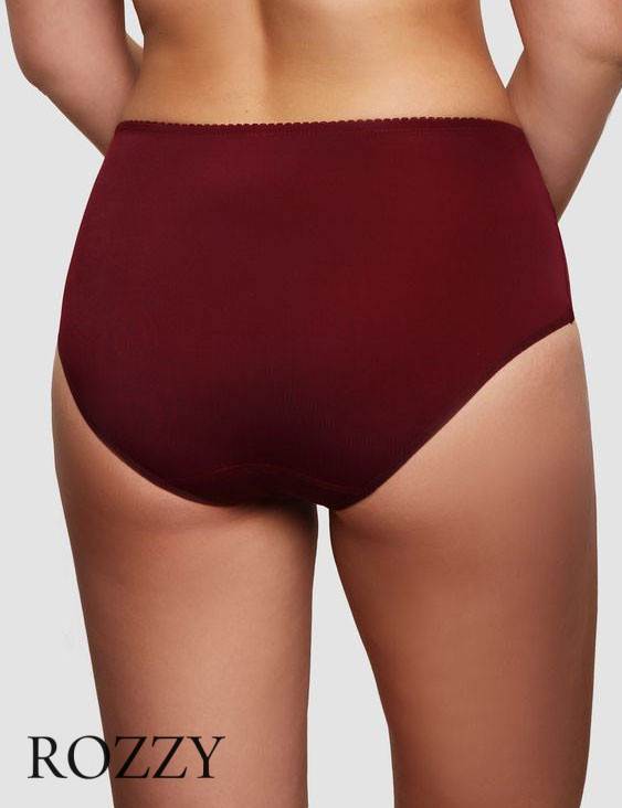 Трусы классика Senselle by Felina Summer Rose Lace 22018 бургундское вино