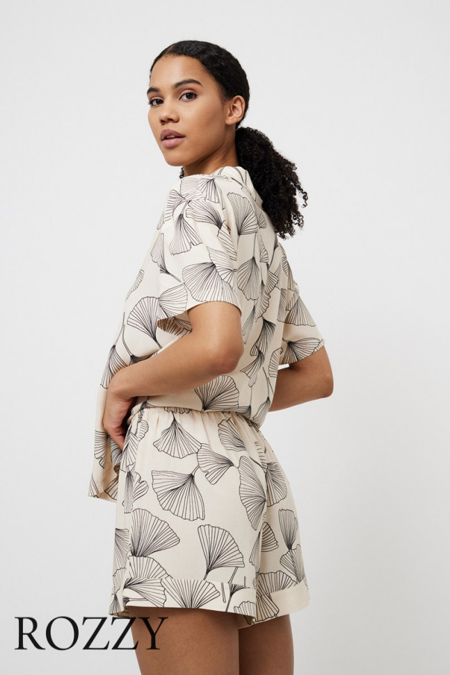 Пижама вискозная Aruelle Seashell экрю