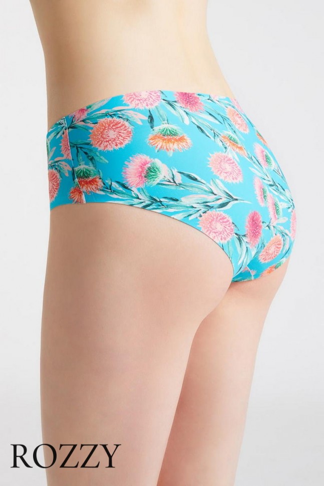 Трусы слипы Julimex Spikes голубой/цветы