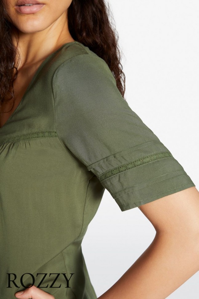 Платье пляжное вискозное Ysabel Mora 85784 хаки