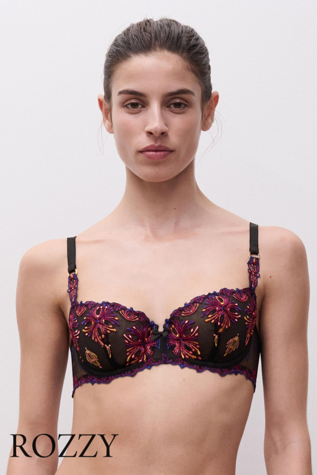 Бюстгальтер балконет Chantelle Champs Elysees C26050 черный/разноцветный