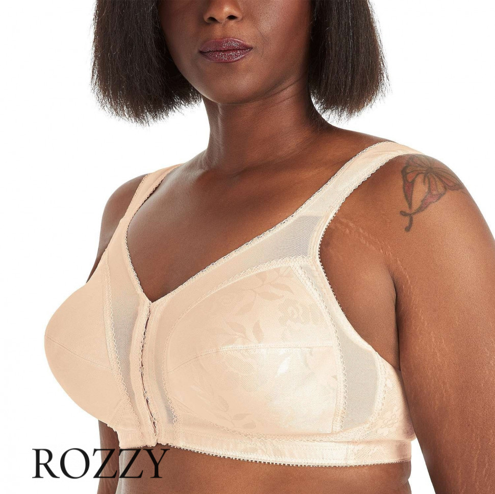 Бюстгальтер спереди застежка без косточек Playtex 4695 светло-бежевый