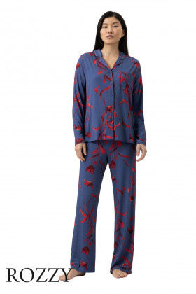 Пижама Mey Royal Garden 1240075 синий