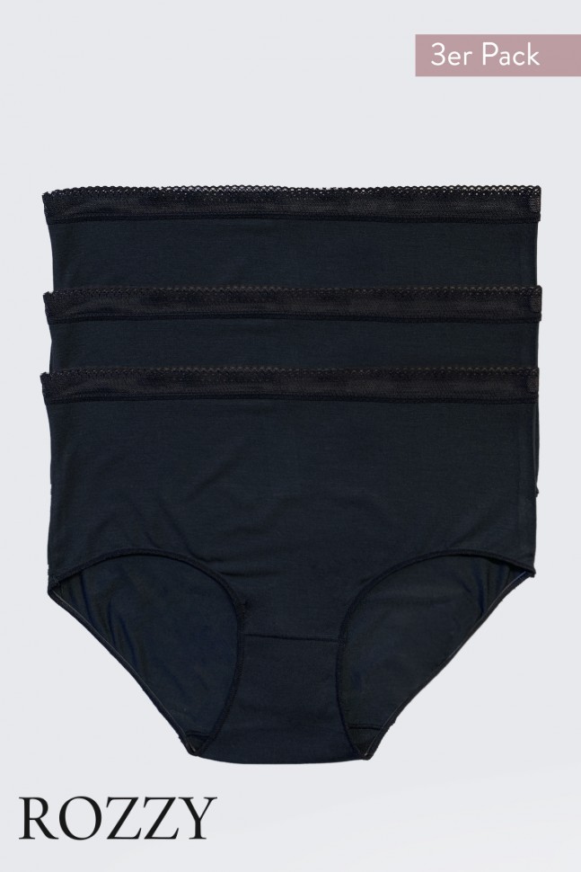 Трусы макси Nina Von C 1616072299 черный (уп.3шт.)