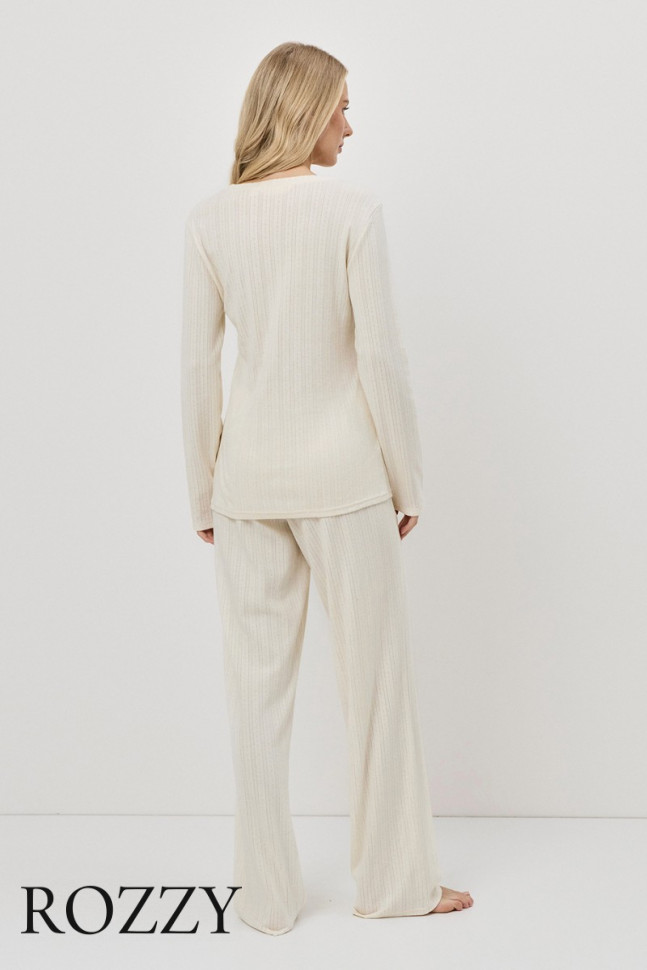 Пижама хлопковая Aruelle Cambria Set экрю