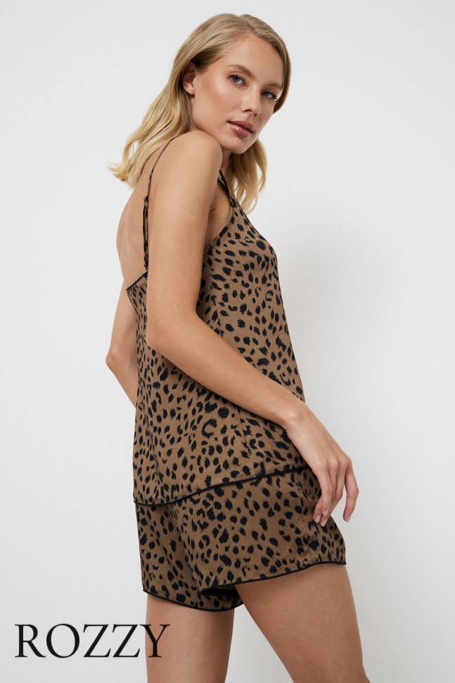 Пижама вискозная Aruelle Kianna леопардовый