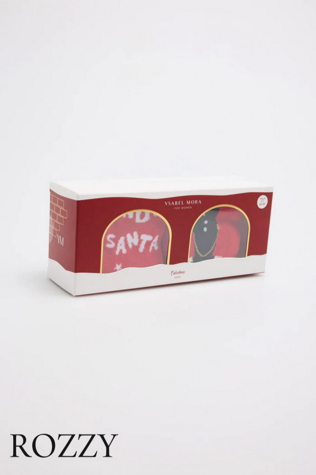 Носки женские Ysabel Mora 12974 красный (уп.2шт.)