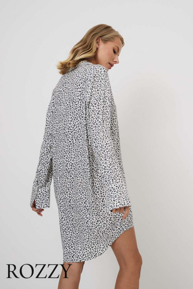 Сорочка вискозная Aruelle Bella серый