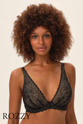 Бюстгальтер Esotiq Oprah/61X 41731 черно-бежевый