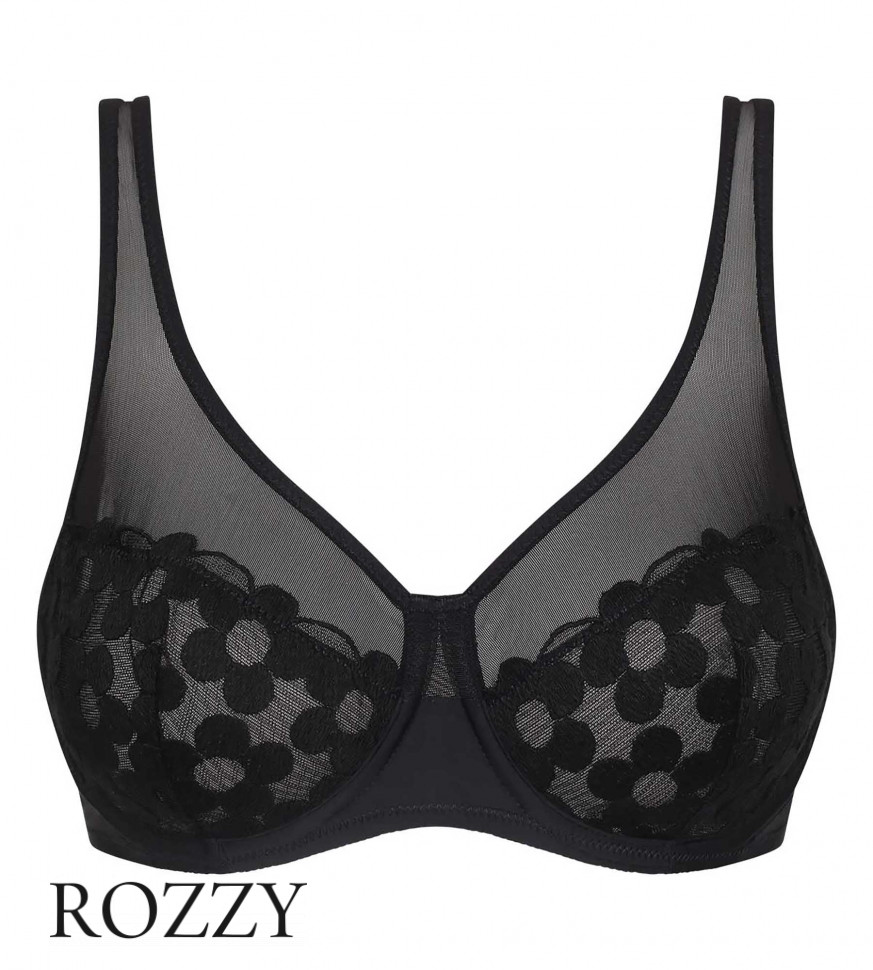 Бюстгальтер DIM Generous Broderie 0ASD черный