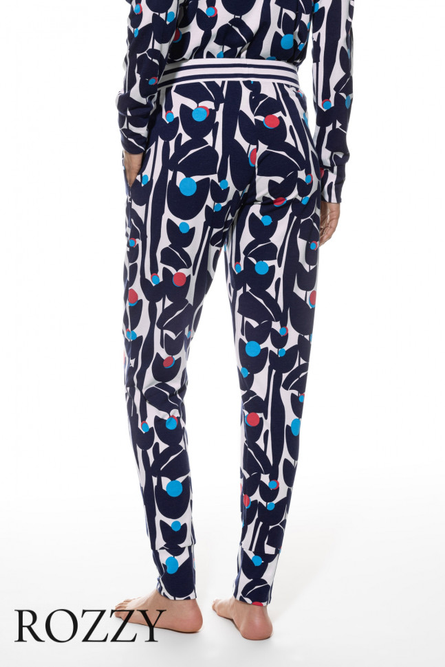 Брюки домашние Mey Flower Jungle 1220002 синий