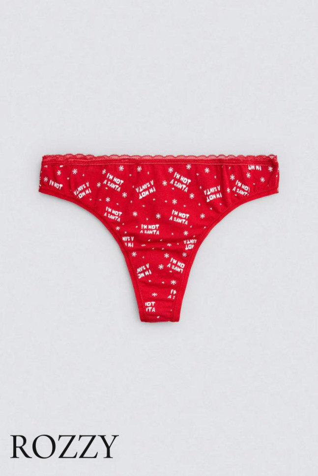 Трусы стринги хлопковые Ysabel Mora 19488 красный