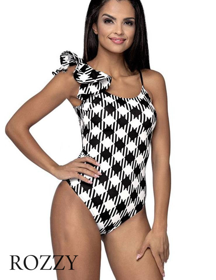 Купальник слитный Lorin L4361/0 черно-белый