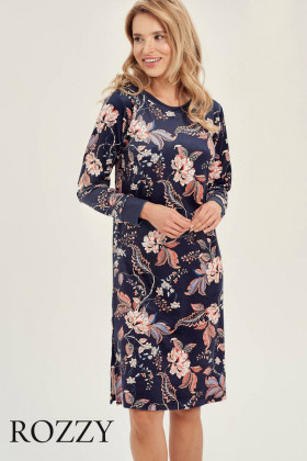 Сорочка велюровая Taro Venus 3060 синий