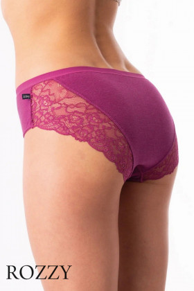 Трусы слипы хлопковые Key LPC 248 сливовый/джинсовый (уп.2шт.)