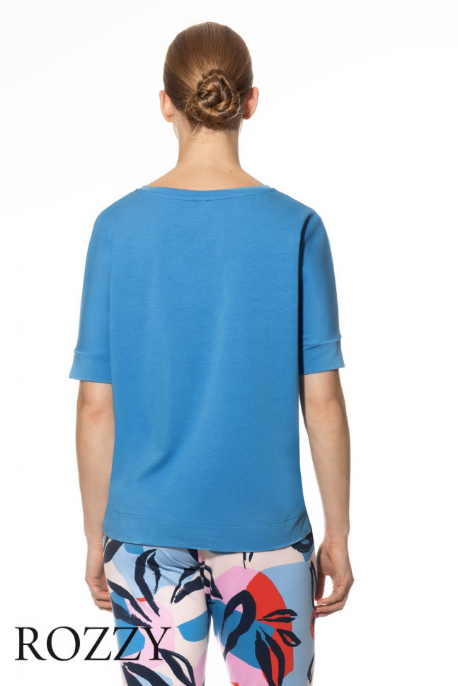 Футболка домашняя Mey Teela 17738 синий (555)