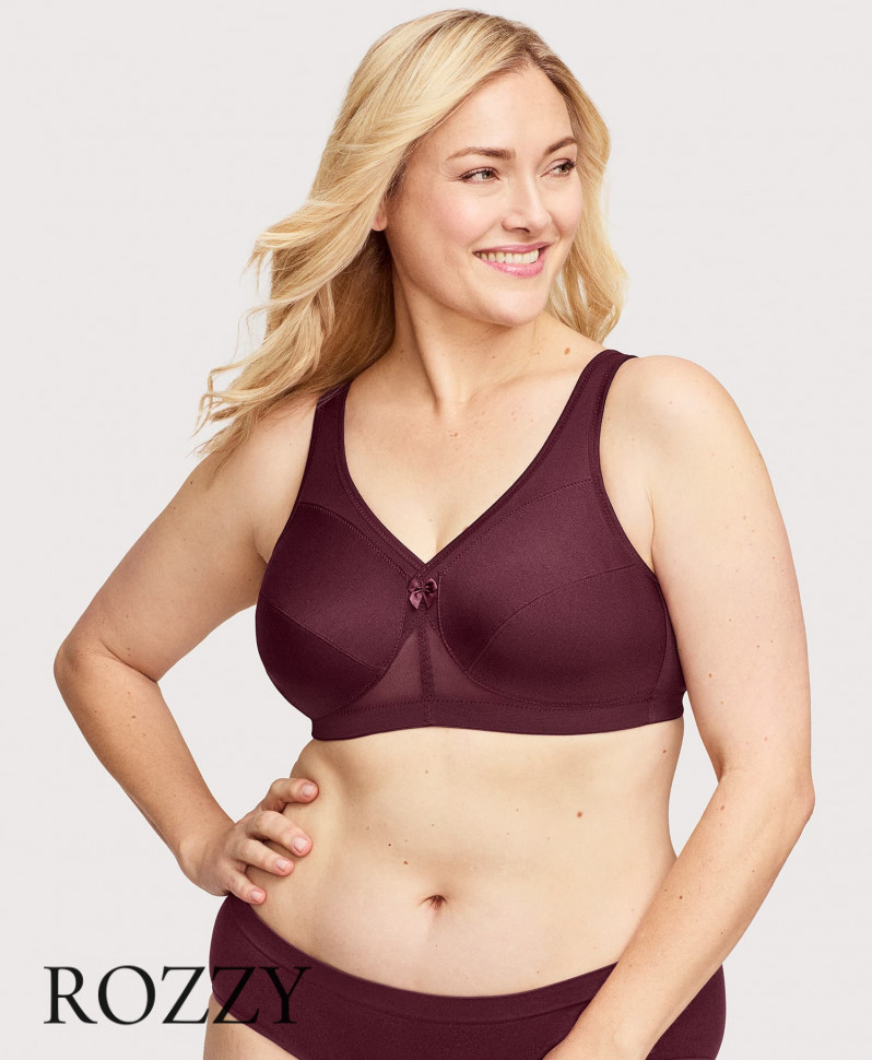 Бюстгальтер без косточек Glamorise GI1005 винный