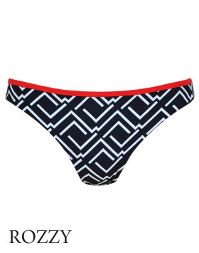 Трусы купальные Naturana 78033 черно-белый/красный Ф