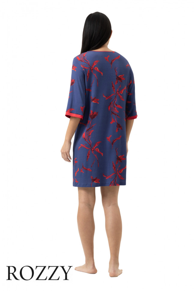 Сорочка Mey Royal Garden 1230071 синий