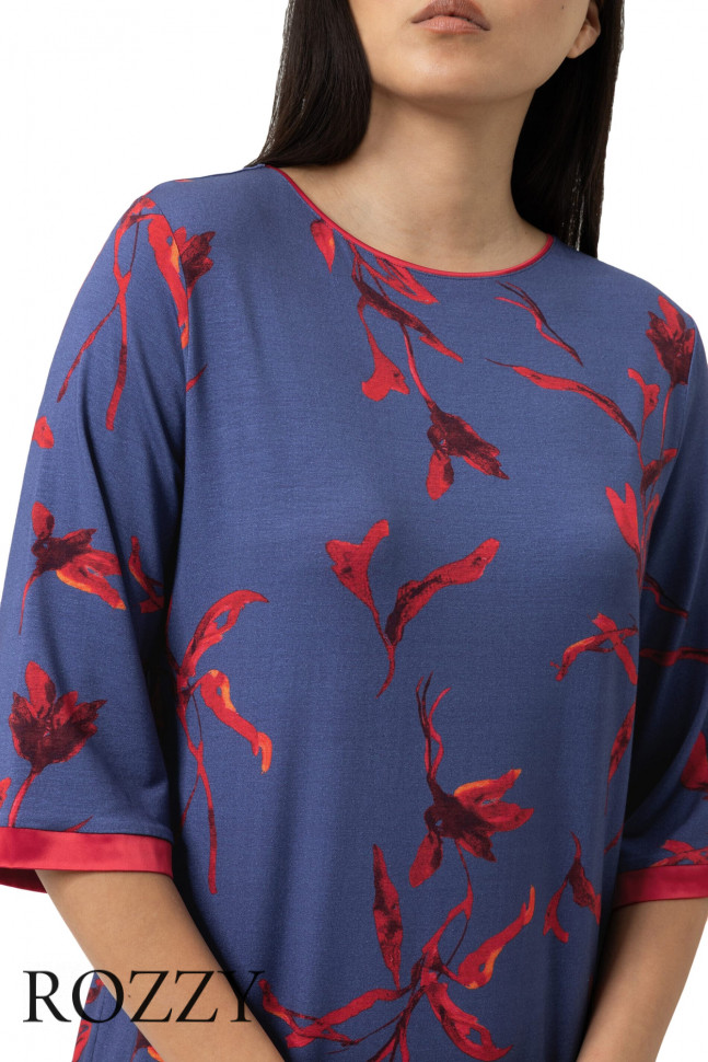 Сорочка Mey Royal Garden 1230071 синий