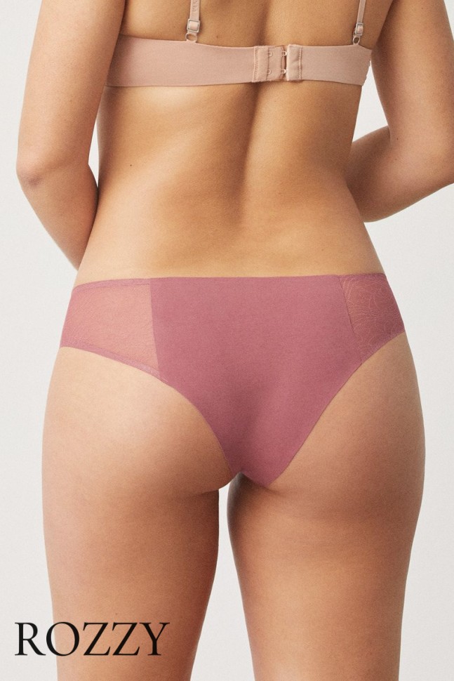 Трусы бразильяна хлопковые обрезные Ysabel Mora 19316 пыльная роза
