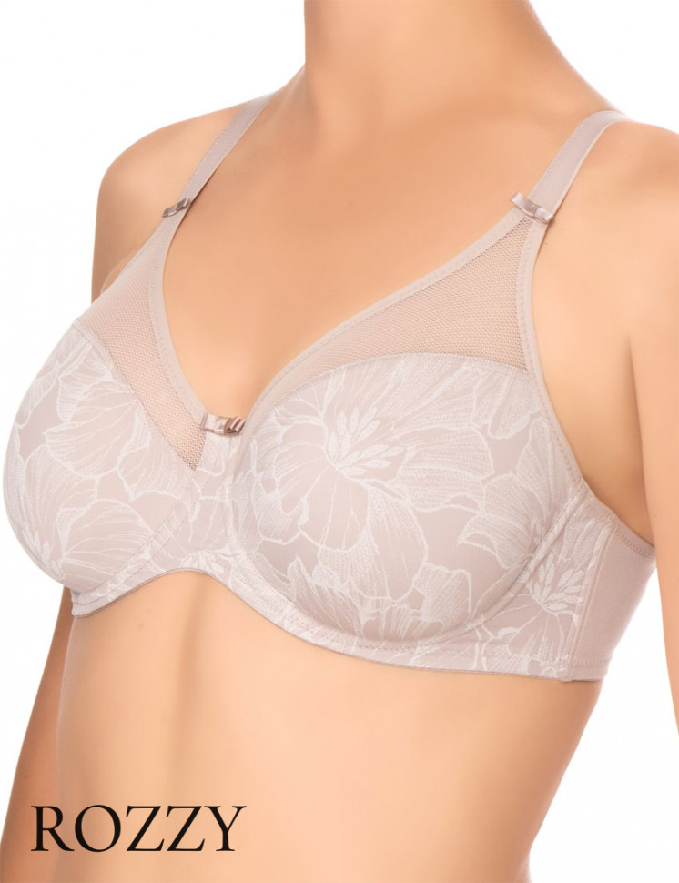 Бюстгальтер Felina Vision Bloom 202288 серо-коричневый К+Ф